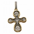 Православный нательный крест с бриллиантами KR05-52558-31S-Y 2009 г инфо 7215r.
